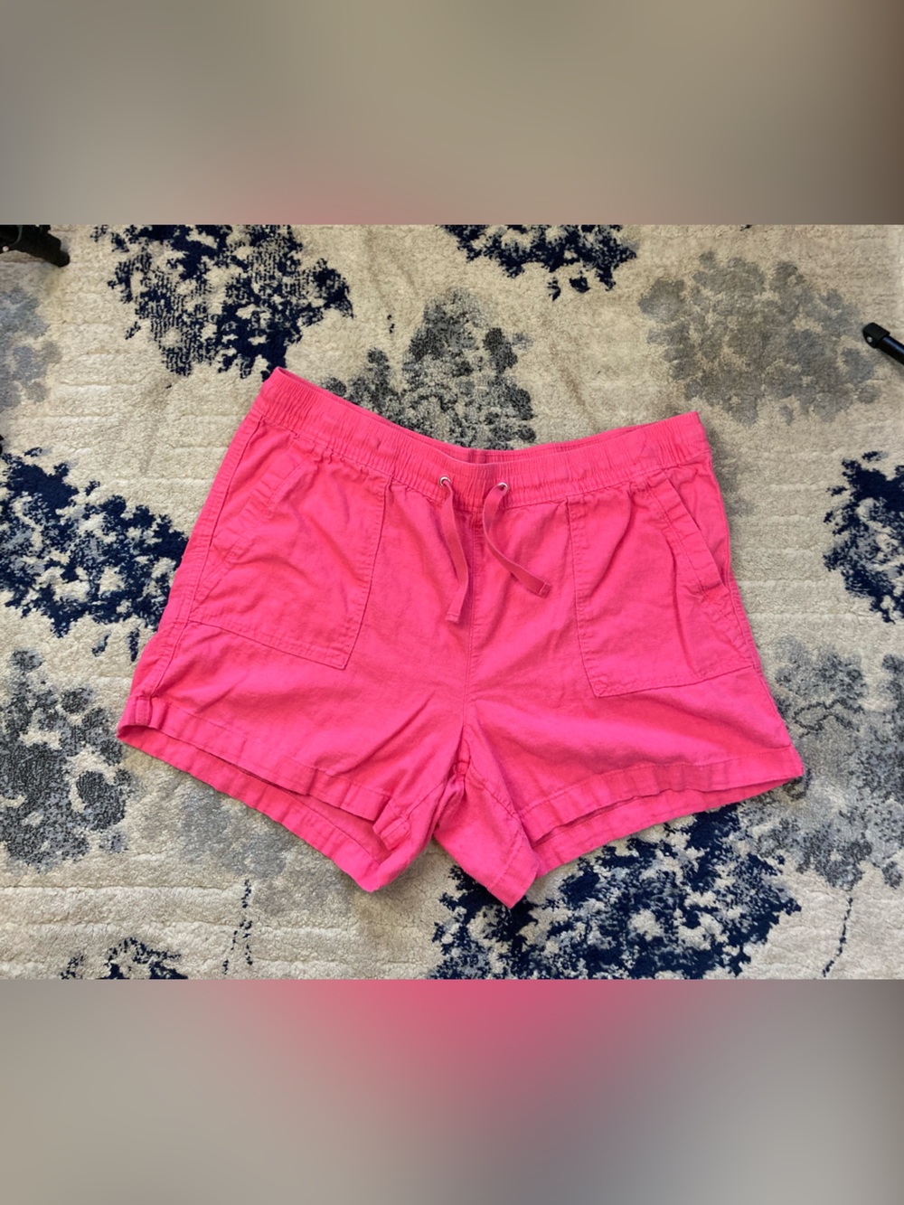 Nautica Bright Pink Drawstring Athletic Shorts